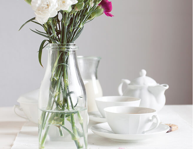 Vase with flowers, Life Care Gaynes Park Suites